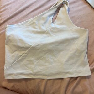 Beyond Yoga Cream One-Shoulder Tank Top